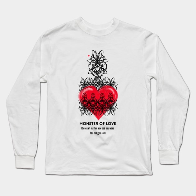 monster of love Long Sleeve T-Shirt by crearty art